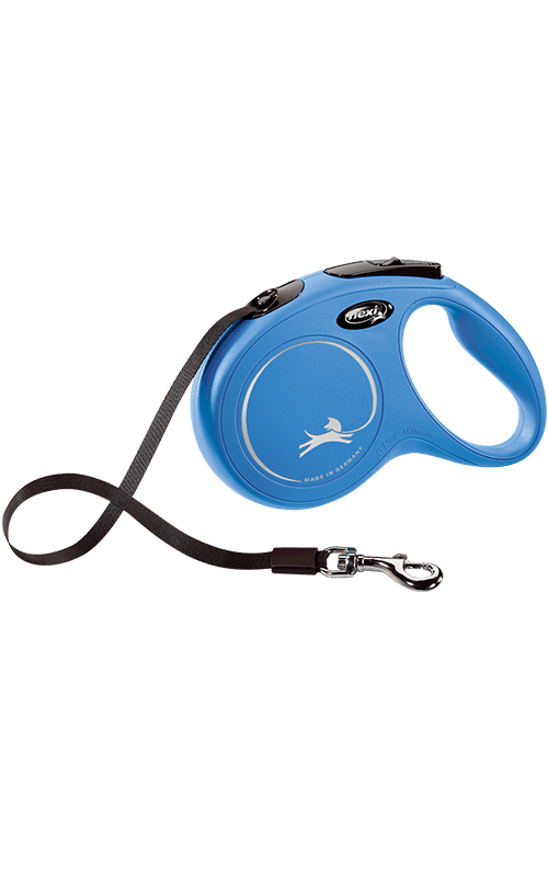 Flexi New Classic cinta S Azul Correa extensible para Perros